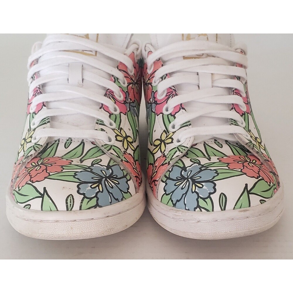 Adidas Stan Smith Womens Leather Originals   Floral Print Primegreen Size 10 - Picture 3 of 16
